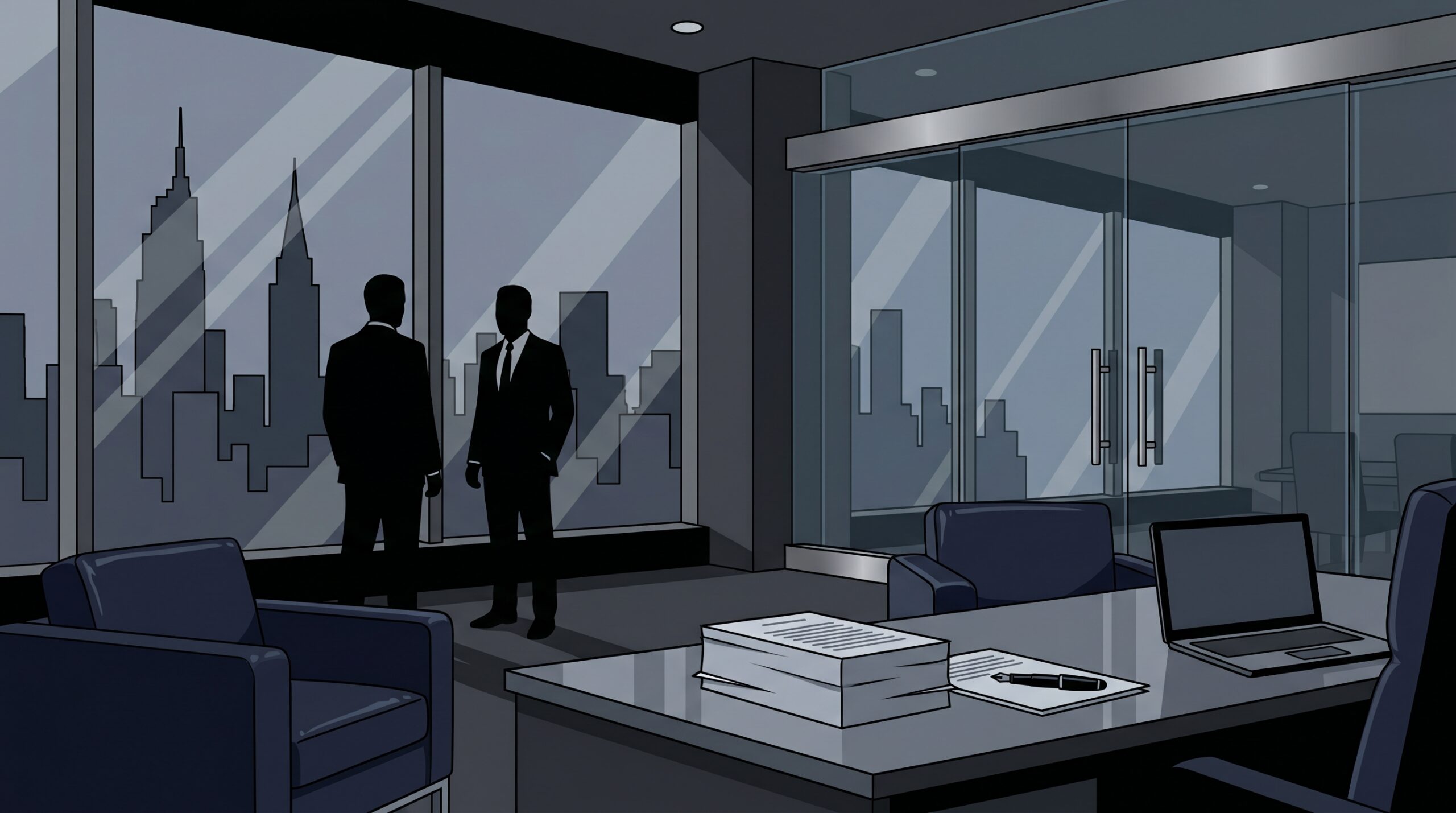 Suits（スーツ）の法律事務所オフィス・シルエット