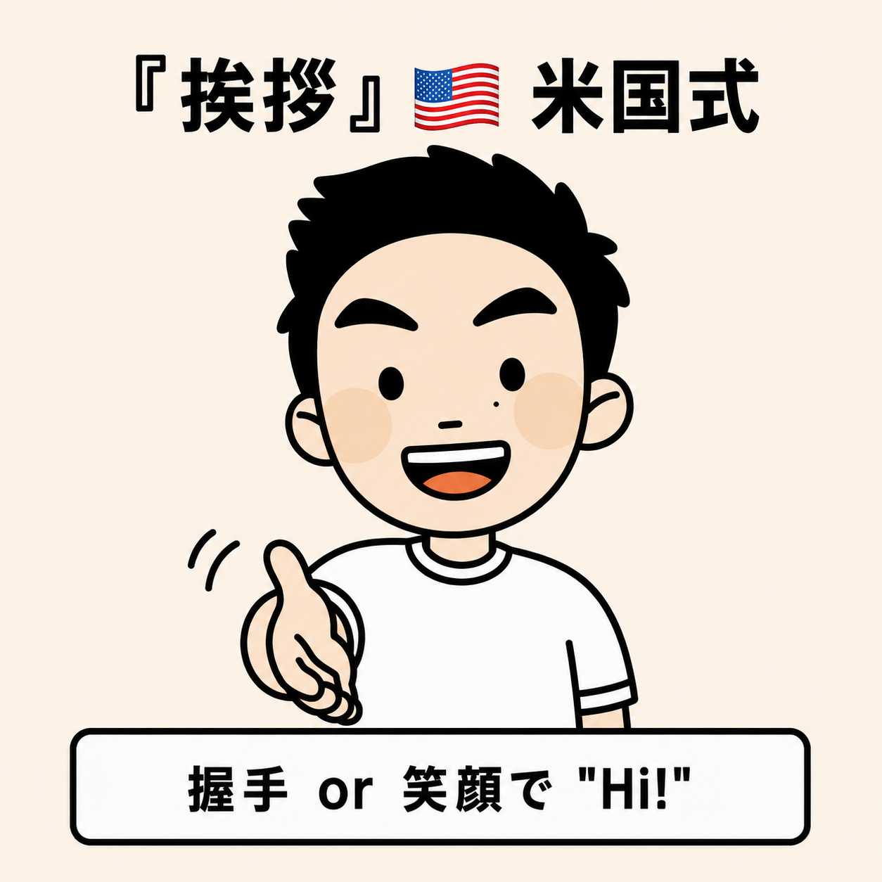 挨拶(米国式)