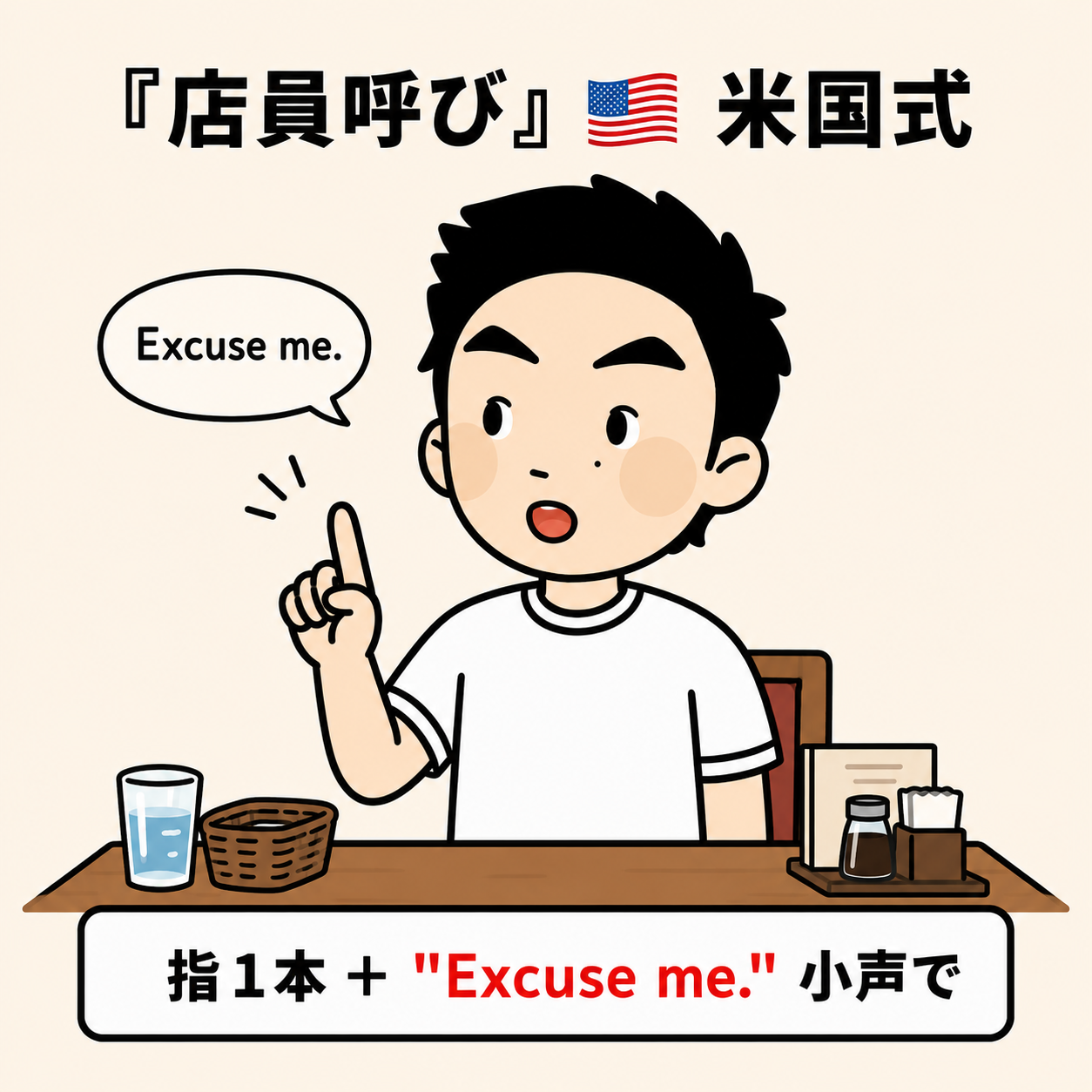 店員呼び(米国式)