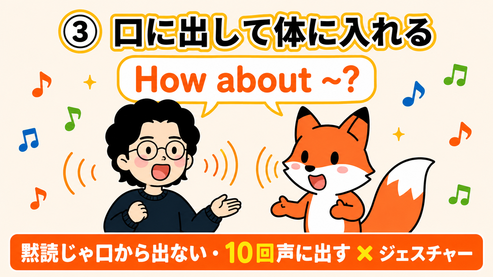 口に出して体に入れるイメージ